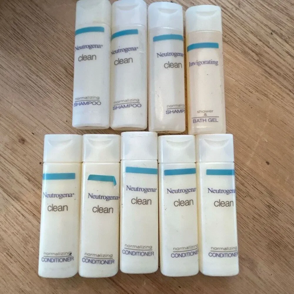 NEW set of 9 normalizing shampoo, normalizing conditioner shower and bath gel Tr